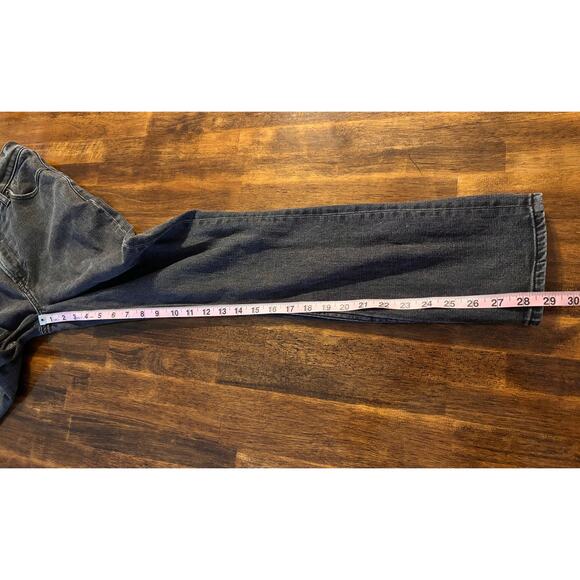 Abercrombie Women's 00 24 x 29 Jeans 90's Slim Straight Ultra High Asymmetrical - Picture 10 of 11